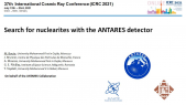 thumbnail of medium Search for nuclearites with the ANTARES detector